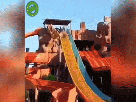 Funny waterslides